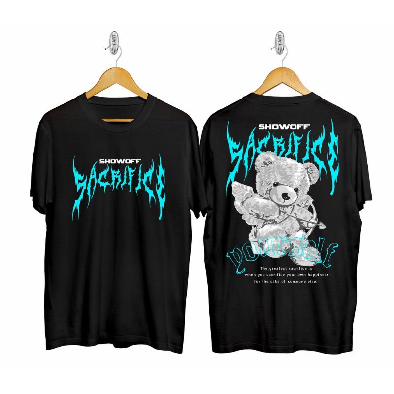 KAOS OVERSIZE ANGEL BEAR SHOW OFF T-shirt (Ld 110cm, pjg 62cm)
