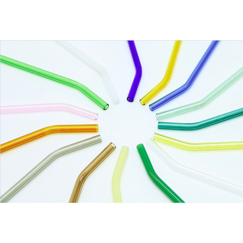 Sedotan Kaca 20cm Glass Straw Environmental Friendly Straw Reusable Straw Ecofriendly Straw Reusable