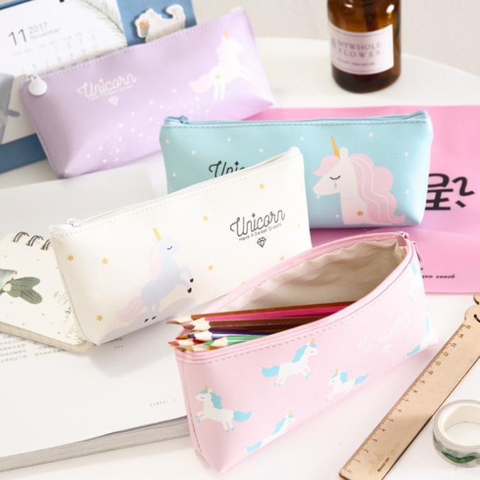 

ITERBARUl TP0012 Tempat Pensil Little Unicorn - violet ICQl