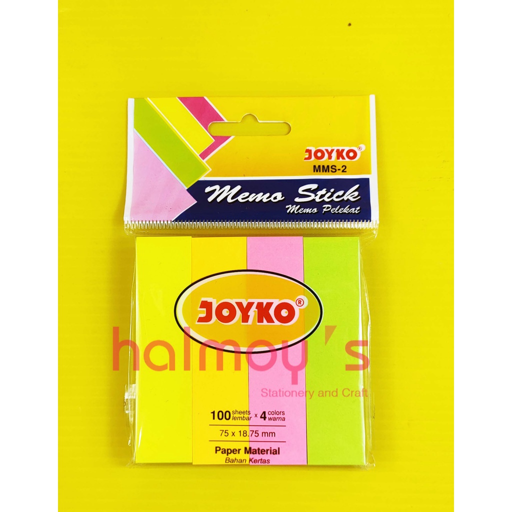 Jual Memo Stick Sticky Notes Joyko Mms X Mm