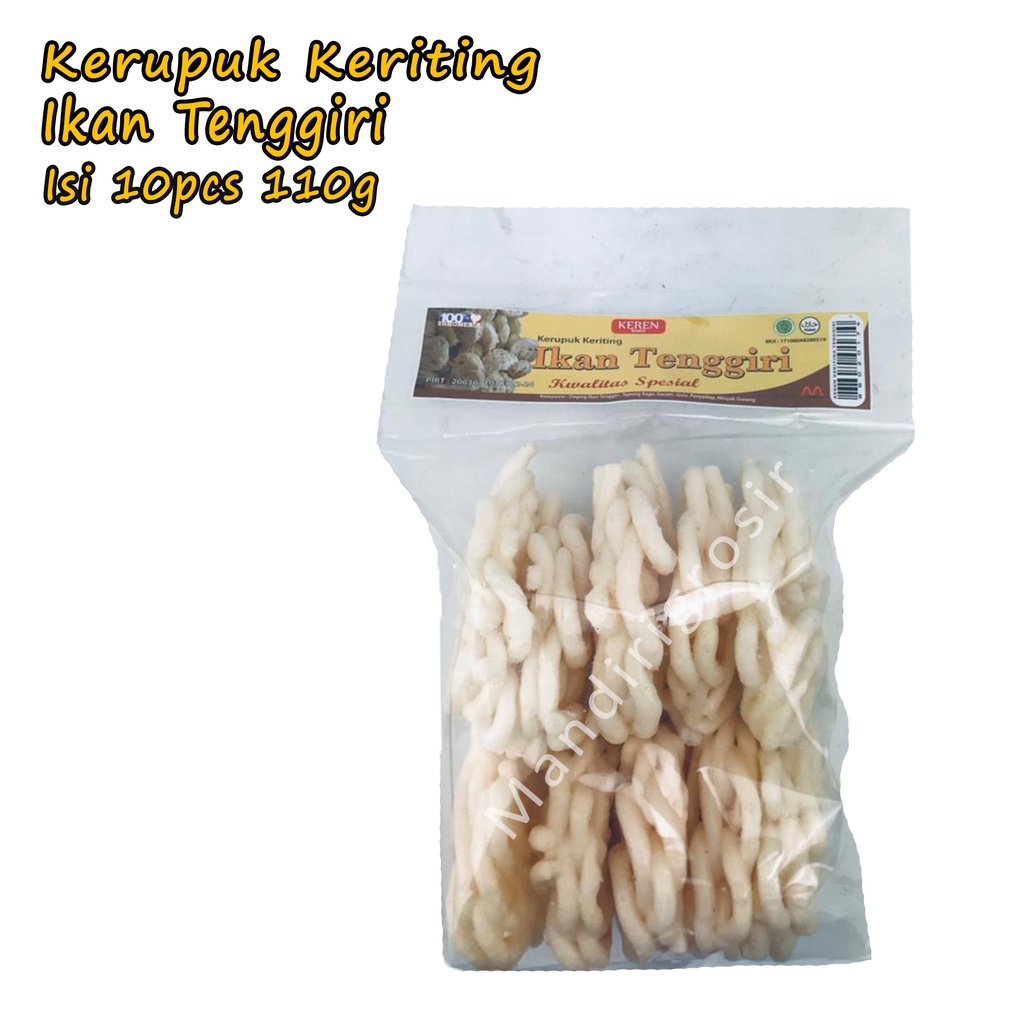 Kerupuk Keriting *Keren Snack * Kerupuk Ikan Tenggiri * 110g