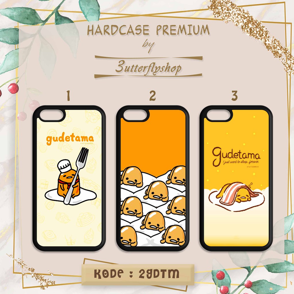 Hardcase Gudetama Cute casing case HP xiaomi samsung iphone oppo vivo realme redmi meizu