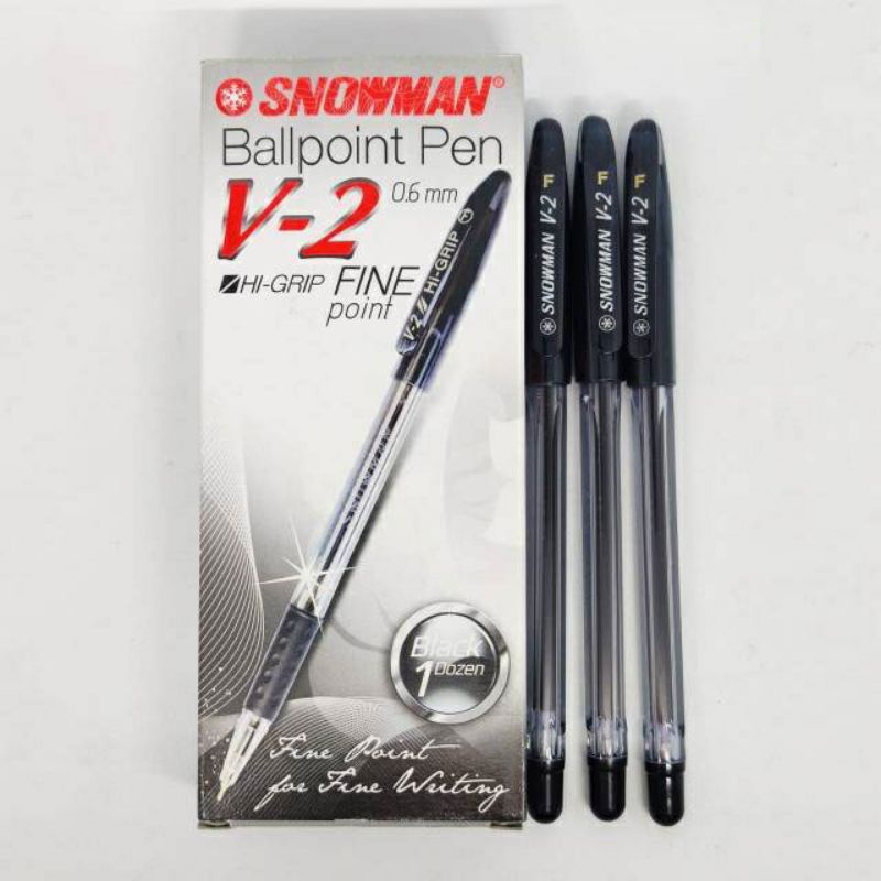 Pulpen Snowman V2 0,6mm isi 12pc