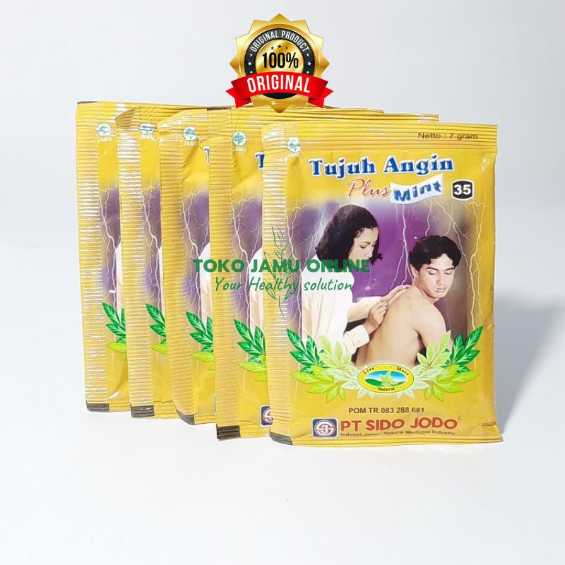 

Jamu Tujuh Angin SidoJodo - Meredakan Masuk Angin Kembung & Sakit Kepala (Isi 10 Sachet)