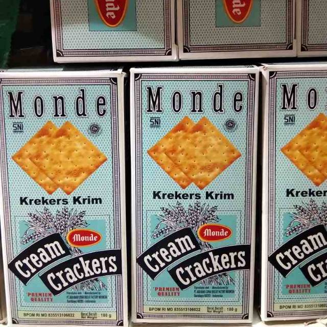 

monde cream crackers 3x180 gram