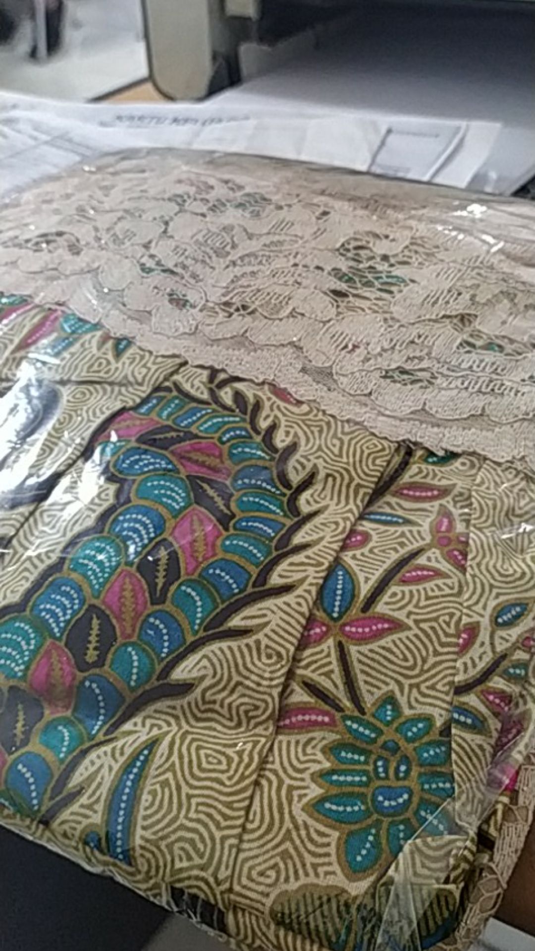 Couple Batik Gamis Brokat Cindrawasih Original