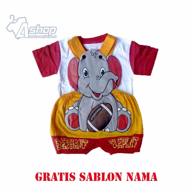 Baju bayi Jumper Kodok Bayi Gajah Terlaris setelan bayi laki laki perempuan