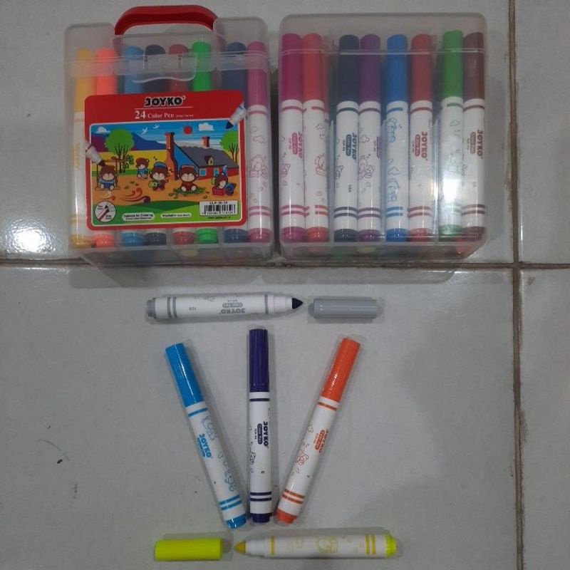 

Spidol 24 Warna Joyko CLP -56 -24 / Color Pen 24 Warna Joyko