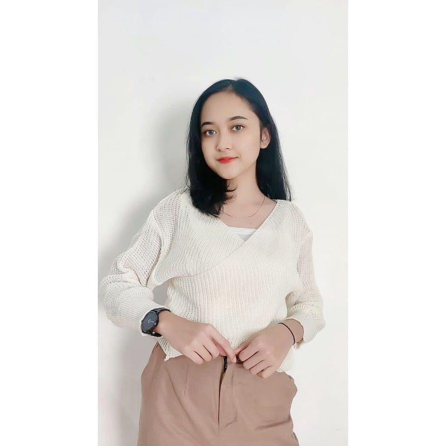 Belleza outlet baju rajut Cardigan rajut atasan wanita kireo outer