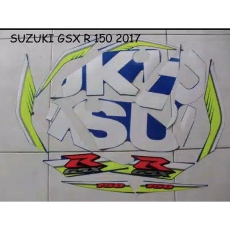 STICKER / STRIPING AKSESORIS LIS BODY SEPEDA MOTOR SUZUKI GSX 150 R 2017