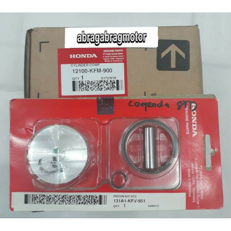 blok boring seher set komplit legenda supra fit supra fit new original honda ahm