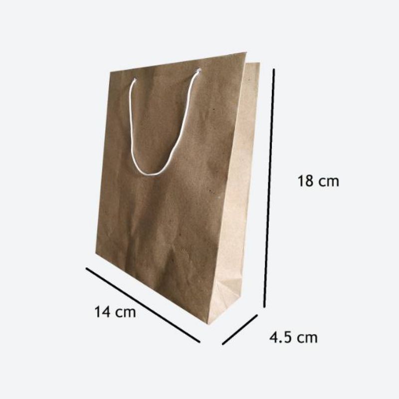 PAPER BAG POLOS 16x5x21 | PAPER BAG 14x4,5x18 READY