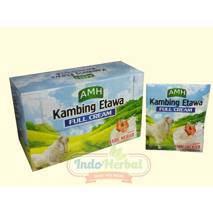 

Ori Susu Kambing Etawa FULL CREAM AMH (sachet) dengan Jahe Merah Asli