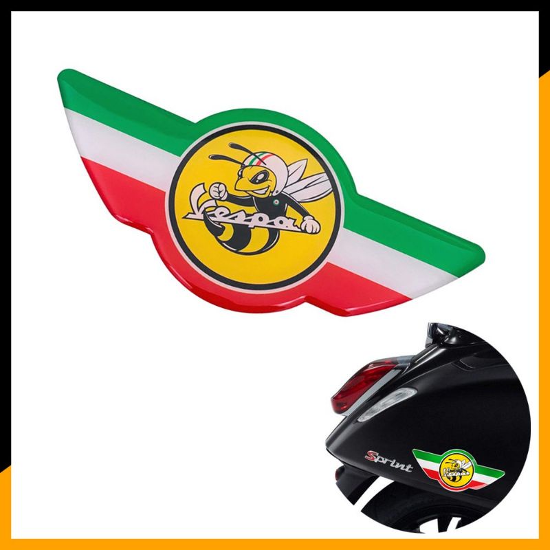 3D Motorcycle Decal Italy Stickers For Piagio VESPA