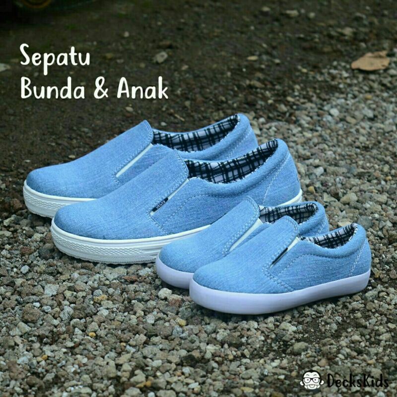 Sepatu Decks Medley Blue Jeans Sepatu Wanita Casual Original