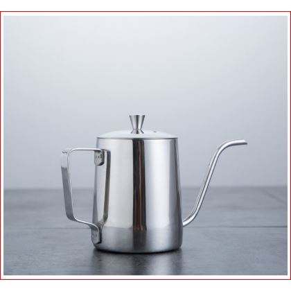 Teko Ketel Pour over V60 Stainless Steel ada penutup 350 mL