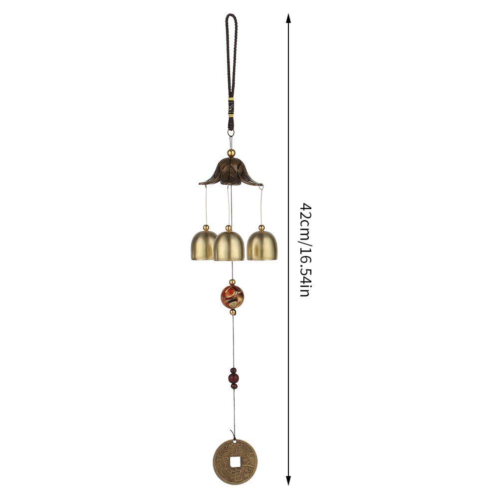 Lonceng Angin TOP 40cm Home Feng Shui Lucky 3bells