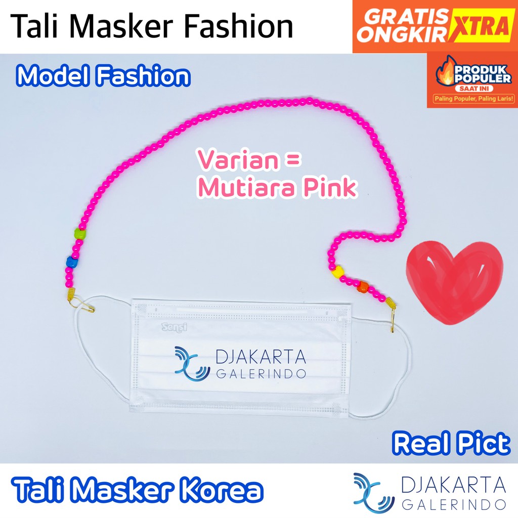 Tali Masker Fashion / Tali Masker Korea / Lanyard Masker Fashion / Lanyard Masker Korea