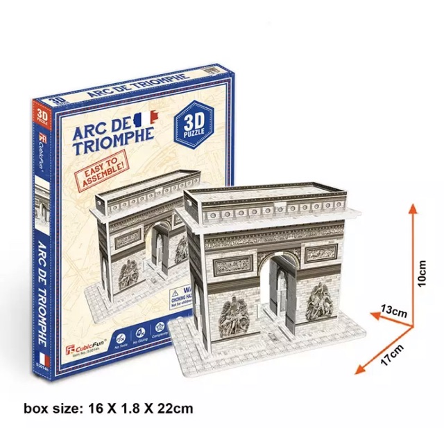 CubicFun 3D Puzzle Arc De Triomphe France prancis