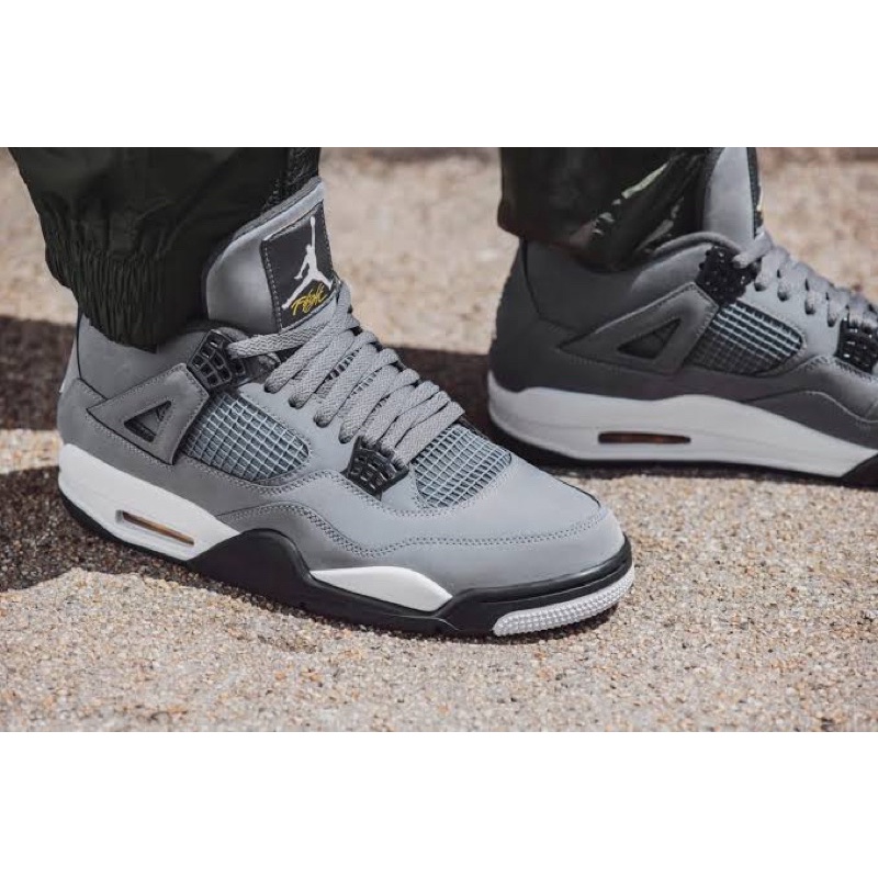 Sepatu nike air jordan 4 Retro cool grey premium original sepatu pria