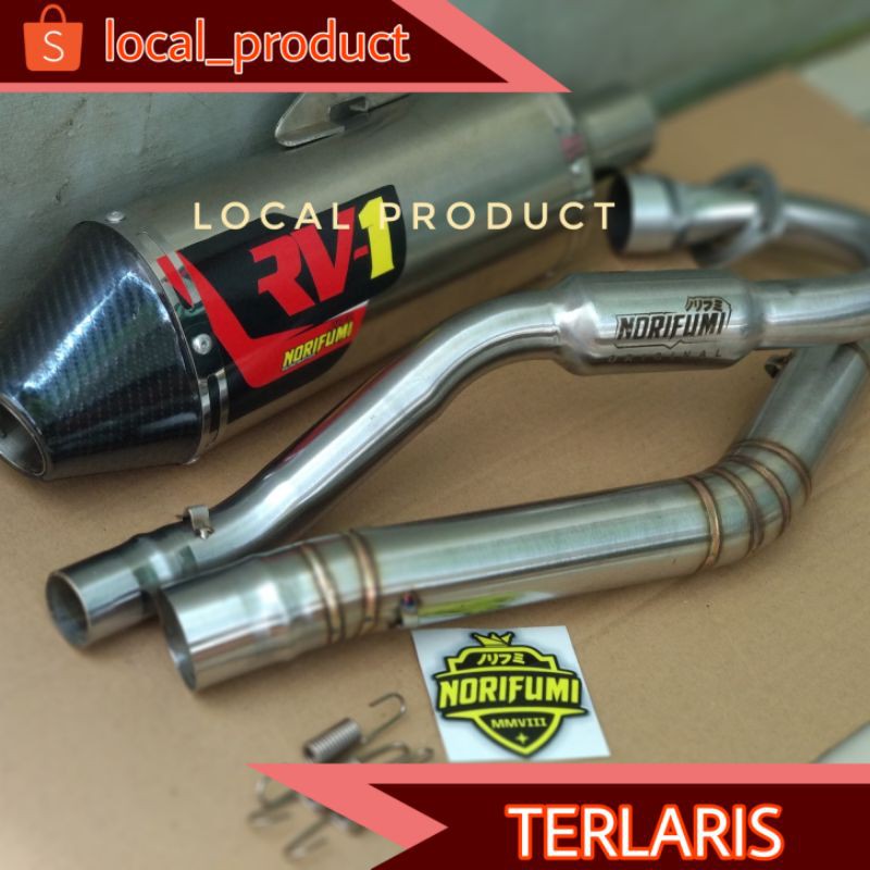 Knalpot Norifumi RV1 Karbon PNP Crf Klx Dtracker / knalpot trail suara ngbas