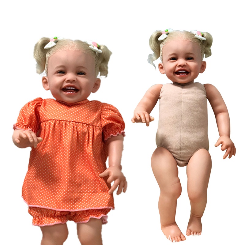 Mary Mainan Interaksi Figure Manusia Hidup 22 ''Bahan Silikon Lembut Reborn Vinyl Untuk Boneka Golden