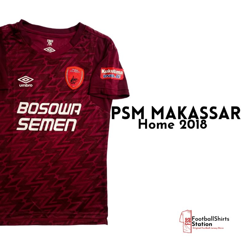 Jersey PSM Makassar Home 2018 Level 2 Size S Original Umbro