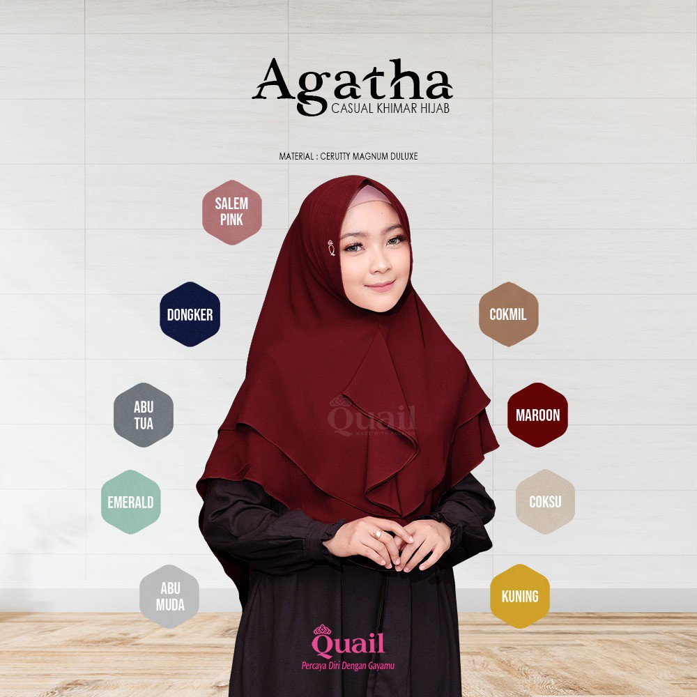 Agatha Quail Hijab Ori Murah
