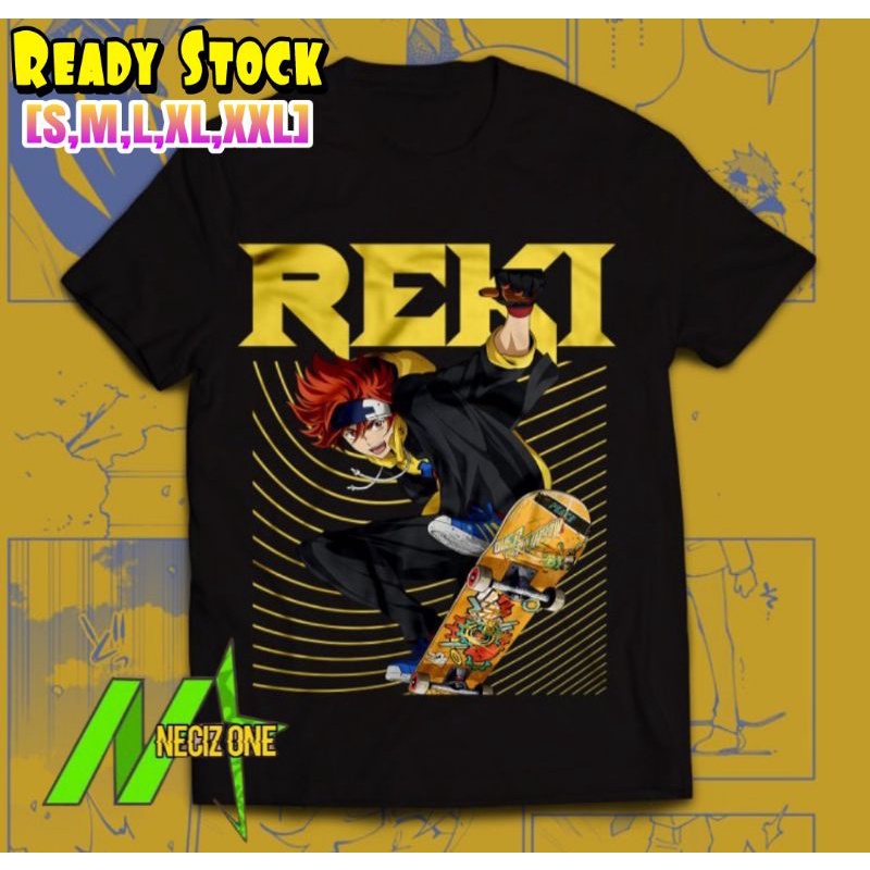 KAOS ANIME SK8 THE INFINITY SKATEBOARD REKI KYAN KARAKTER (READY LENGAN PENDEK DAN PANJANG)