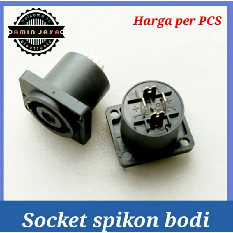 Socket speakon soket spikon 4 pin