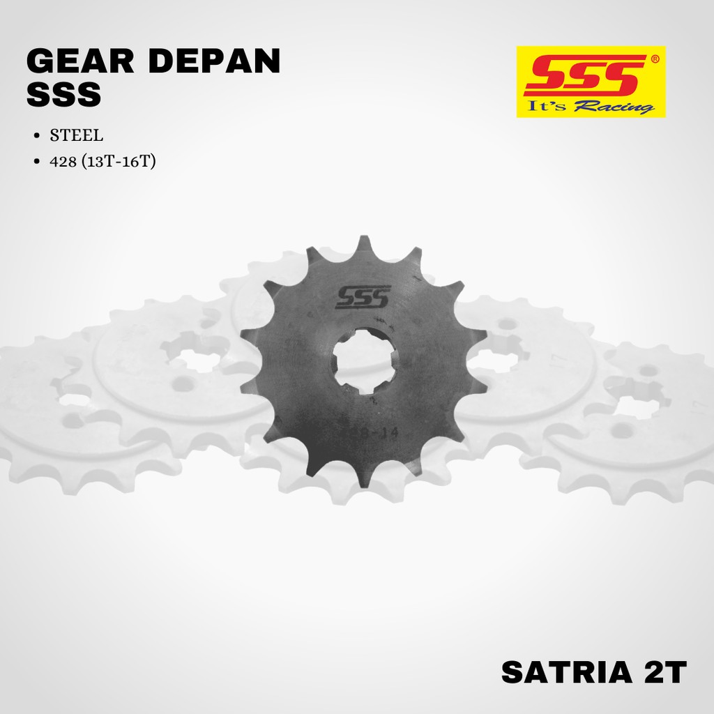 Gear Gir satria 2T TORNADO sss 428 13 14 15 steel