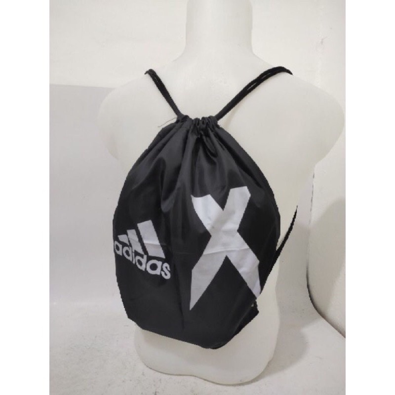 TAS SEPATU BOLA GYMSACK ADIDAS X BLACK