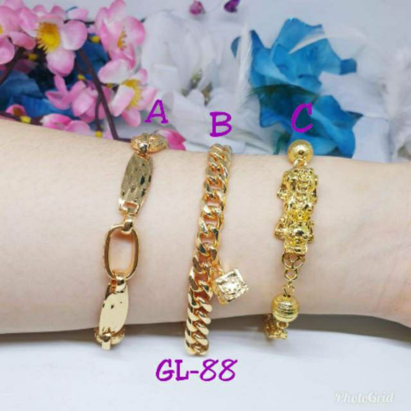 Gelang tangan rantai  GL-88 lapis mas