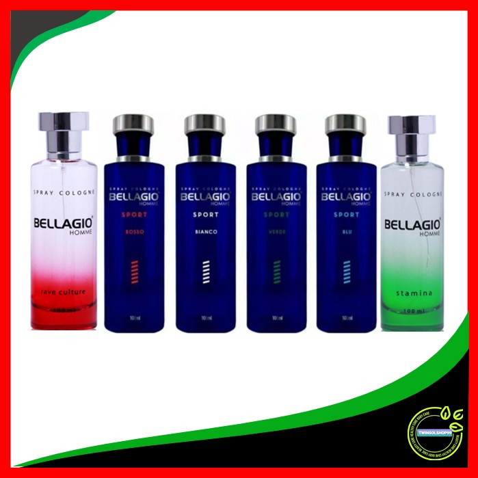 Belagio parfum sport 100ml/Bellagio parfum sport 100ml/Bianco/Rave Culture/Blu/Stamina