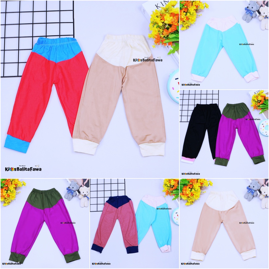 Semi Jogger Mulan Bayi - 2 tahun / Celana Panjang Polos  Branded Murah Anak Perempuan Main Import