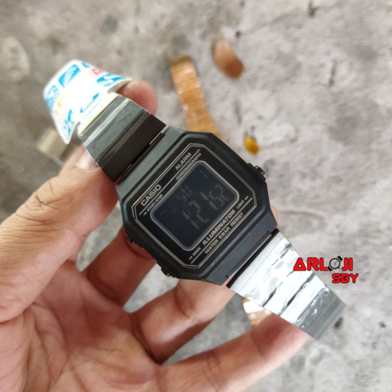 JAM TANGAN CASIO DIGITAL RANTAI B-650 STAINLESS JAM TANGAN PRIA WANITA CEWEK