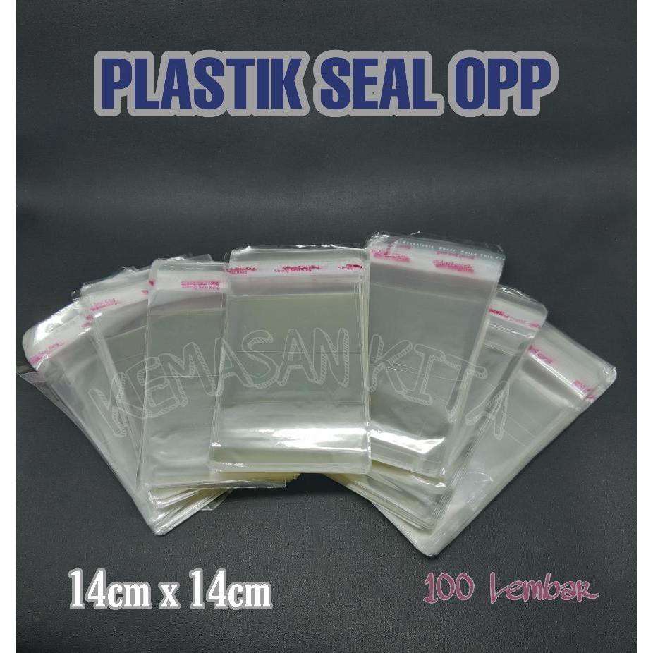 

Kantong Plastik Opp Seal Lem Perekat Kemasan Souvenir Kue 14x14 cm