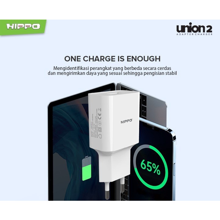 Kepala Adaptor Charger Hippo Union USB Port Original Ori For XiaoMi Samsung Oppo Vivo LG Lenovo Asus