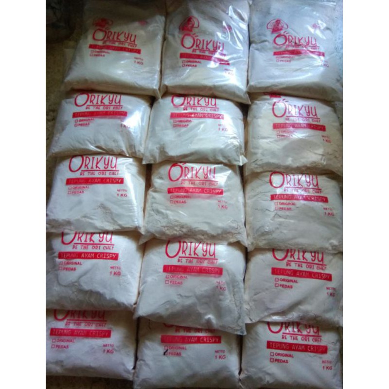 

tepung krispy Orikyu pedas