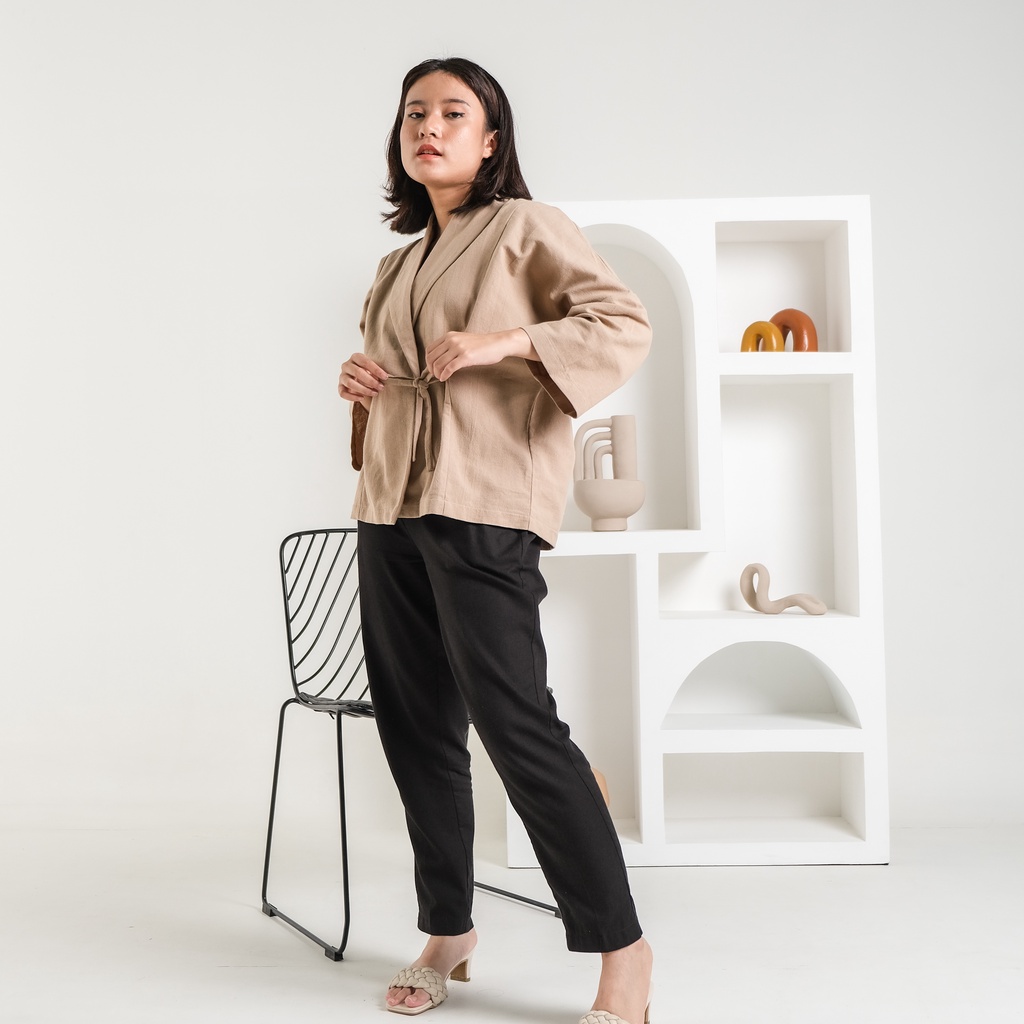 OUTER WANITA TOB MIKAKO OUTER-Latte