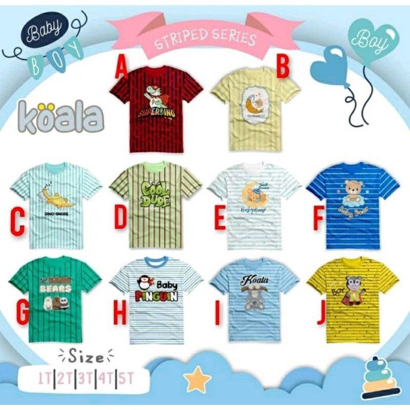 KAOS BABY BOY STRIPES SERIES BY KOALA hoolahoop