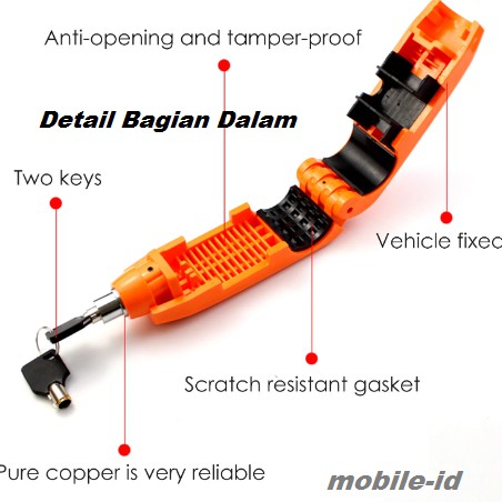 [LAGI PROMO 5.5] GEMBOK MOTOR CAPSLOCK PENGAMAN KUNCI STANG MOTOR ANTI MALING-4