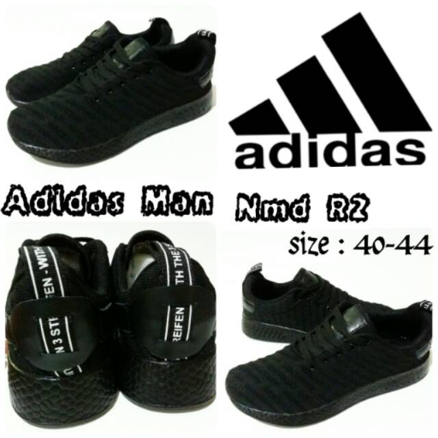 Sepatu sekolah dewasa adidas man nmd 2 sepatu sekolah full black terbaru dan termurah