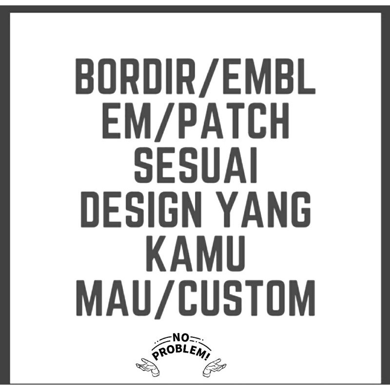 Bordir  Logo Custom sendiri