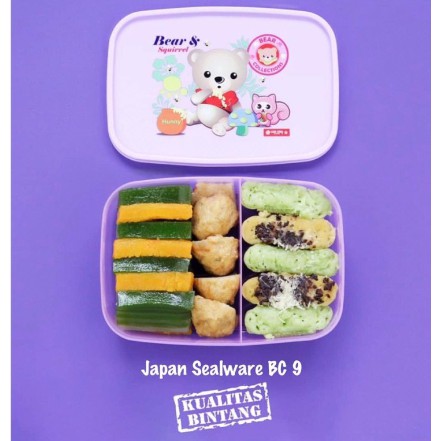 Lion Star Tempat Penyimpanan Makanan Box Kotak Bekal Makan Lunch Plastik BC-9 Japan Sealware