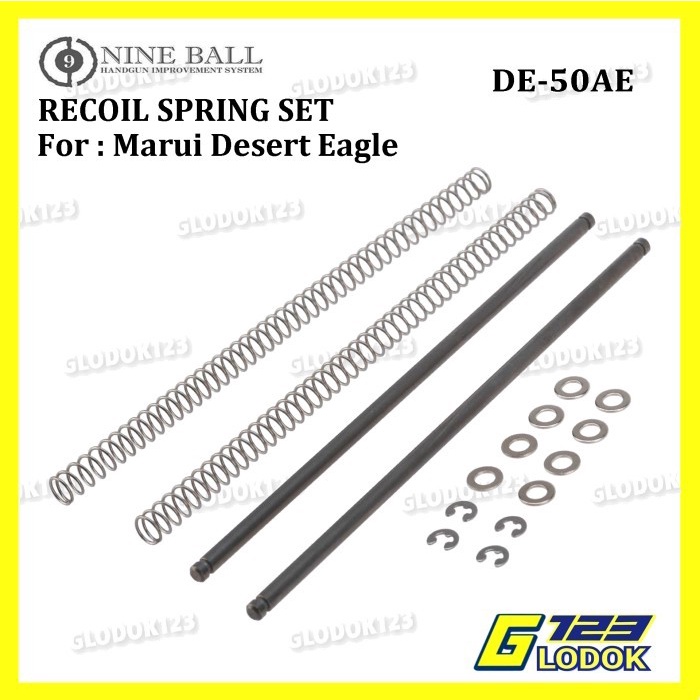 NINE BALL Recoil Spring Guide &amp; Recoil Spring Set For Marui DE 50AE