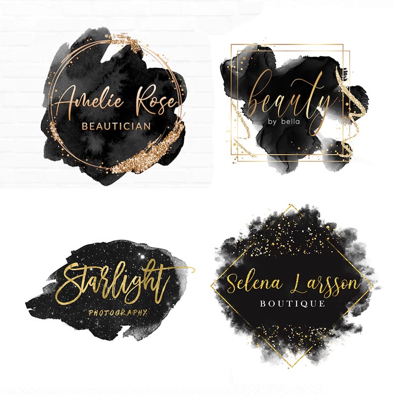 jasa desain logo olshop logo black and gold 1 logo unik elegant rimuru