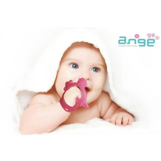 Ange Teether Gloves Gigitan bayi - Mainan bayi