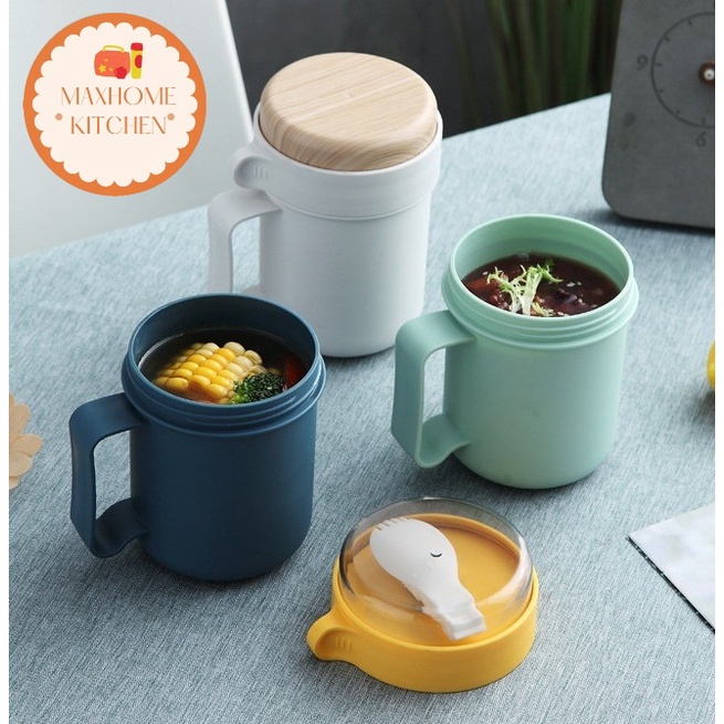 ORINOCO Tempat Makan Gelas Cup Multifungsi Or-0238 Anti Tumpah BPA FREE