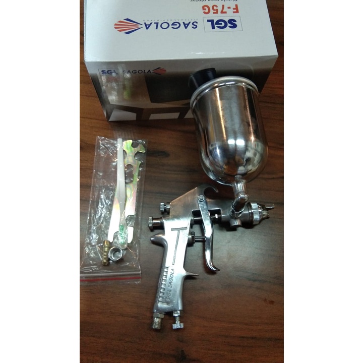 Spray Gun Tabung Atas SAGOLA F-75G SprayGun Angin Tabung Atas